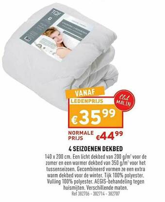 Trafic 4 Seizoenen Dekbed aanbieding