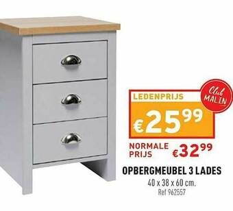 Opbergmeubel 3 Lades