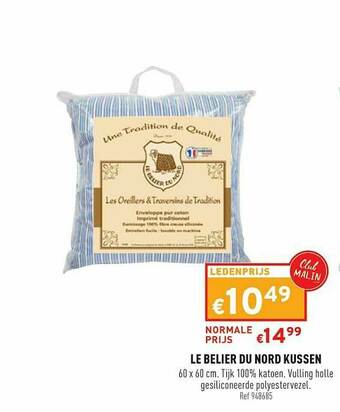 Trafic Le Belier Du Nord Kussen aanbieding
