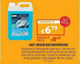 Anti Regen Ruitensproeier