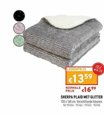 Trafic Sherpa Plaid Met Glitter aanbieding