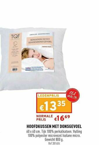 Trafic Hoofdkussen Met Donsgevoel aanbieding