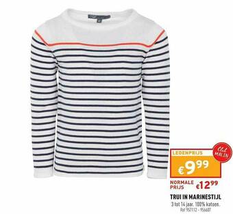 Trafic Trui In Marinestijl aanbieding