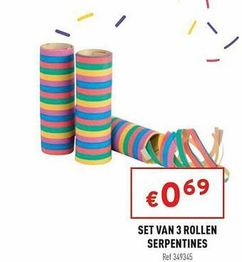 Trafic Set Van 3 Rollen Serpentines aanbieding