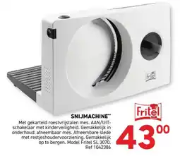 Trafic Snijmachine Fritel aanbieding
