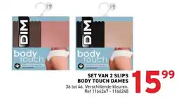 Trafic Set van 2 slips body touch dames aanbieding