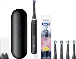 Coolblue Oral-B iO 5N Zwart + 4 opzetborstels voor gevoelig tandvlees aanbieding