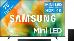 Coolblue Samsung Mini-led 75 M83H (2026) + Samsung HW-B66CF (2025) aanbieding