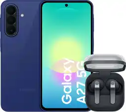 Coolblue Samsung Galaxy A27 256GB Blauw 5G + Samsung Galaxy Buds4 aanbieding