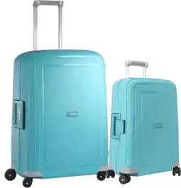 Coolblue Samsonite S'cure Spinner 55+69cm Aqua Blue Kofferset aanbieding