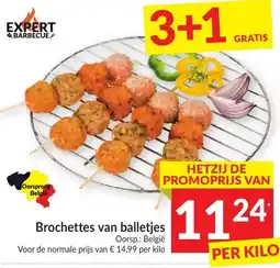 Intermarché Brochettes van balletjes aanbieding
