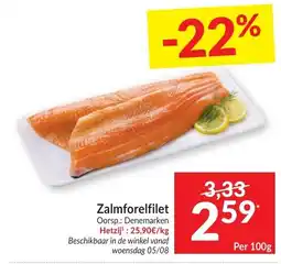 Intermarché Zalmforelfilet aanbieding