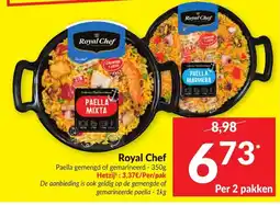 Intermarché Royal Chef paella gemengd of gemarineerd aanbieding