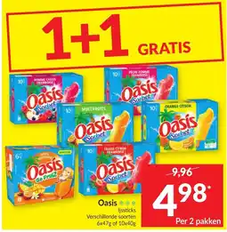 Intermarché Oasis ijssticks aanbieding