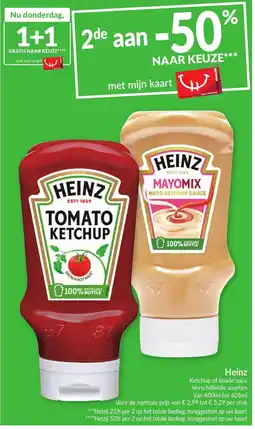 Intermarché Heinz tomato ketchup aanbieding