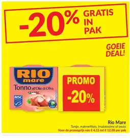 Intermarché Rio Mare Tonno all'Olio di Oliva aanbieding