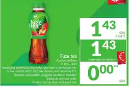 Intermarché Fuze tea aanbieding