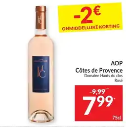 Intermarché AOP Côtes de Provence Domaine Hauts du clos Rosé aanbieding