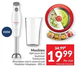 Intermarché Moulinex Opti touch 3in1 Staafmixer aanbieding