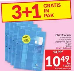 Intermarché Cursusblokken Clairefontaine aanbieding