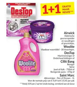 Intermarché Airwick or woolite or destop or ciliit bang or saint marc aanbieding