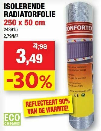 Hubo Isolerende radiatorfolie aanbieding