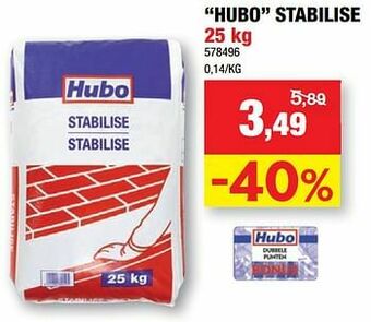 Hubo Hubo stabilise aanbieding
