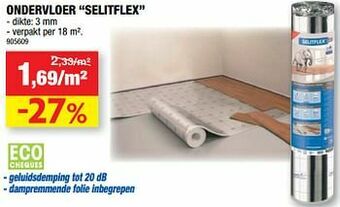 Hubo Ondervloer selitflex aanbieding