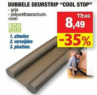 Hubo Dubbele deurstrip cool stop aanbieding