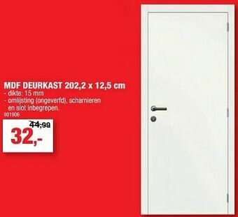 Hubo Mdf deurkast aanbieding