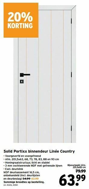 GAMMA Solid portixx binnendeur linée country aanbieding