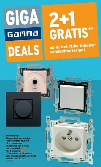 GAMMA Stopcontact met aarding aanbieding