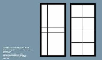 GAMMA Solid binnendeur industrial black aanbieding