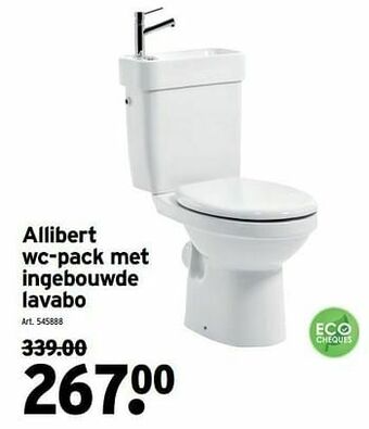 GAMMA Allibert wc-pack met ingebouwde lavabo aanbieding