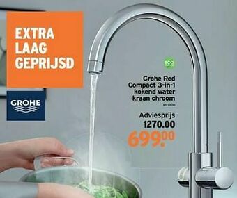 GAMMA Grohe red compact 3-in-1 kokend water kraan chroom aanbieding