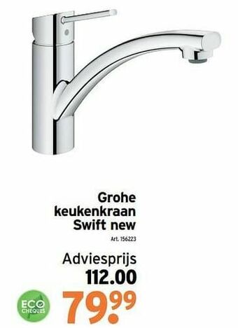 GAMMA Grohe keukenkraan swift new aanbieding