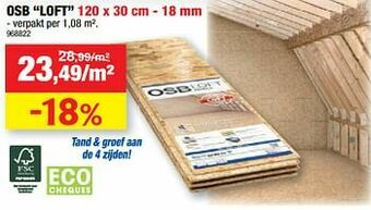 Hubo Osb loft aanbieding