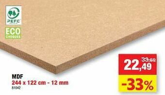 Hubo Mdf aanbieding