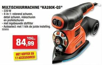 Hubo Black + decker multischuurmachine ka280k-qs aanbieding