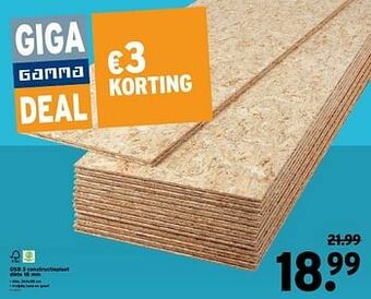 GAMMA Osb 3 constructieplaat aanbieding