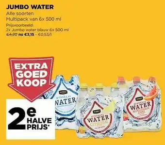 Jumbo water blauw