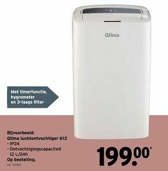 GAMMA Qlima luchtontvochtiger 612 aanbieding