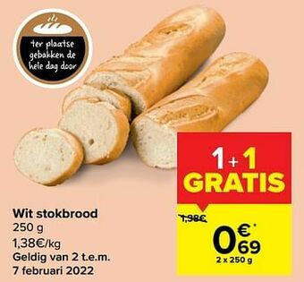 Carrefour Market Wit stokbrood aanbieding