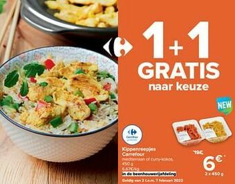 Carrefour Kippenreepjes carrefour aanbieding