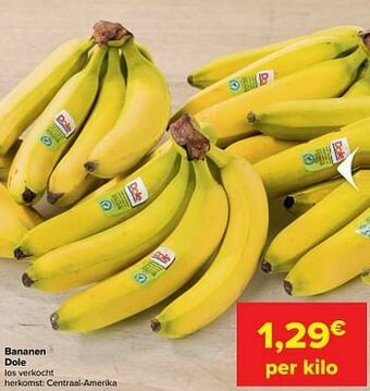 Carrefour Bananen dole aanbieding