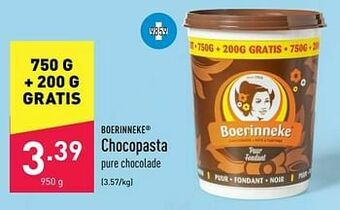 ALDI Chocopasta aanbieding