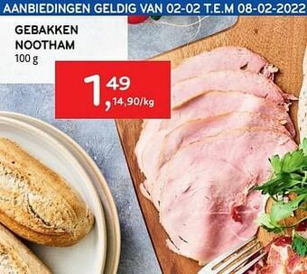 Alvo Gebakken nootham aanbieding