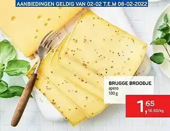 Alvo Brugge broodje apero aanbieding