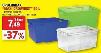 Hubo Opbergbak maxi crownest aanbieding