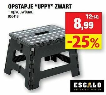 Hubo Opstapje uppy zwart aanbieding